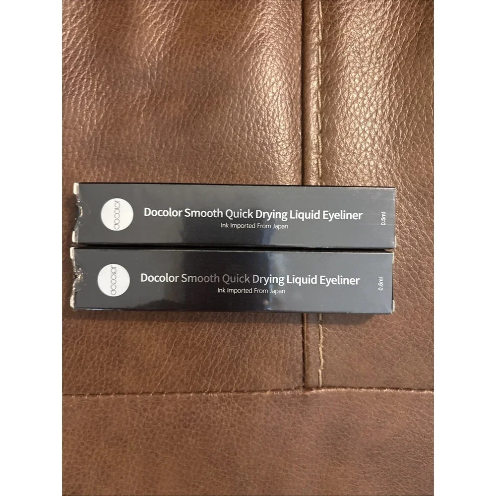 Docolor Waterproof Eyeliner‎ Precise All Day Black Eyeliner Liquid set of 2 new